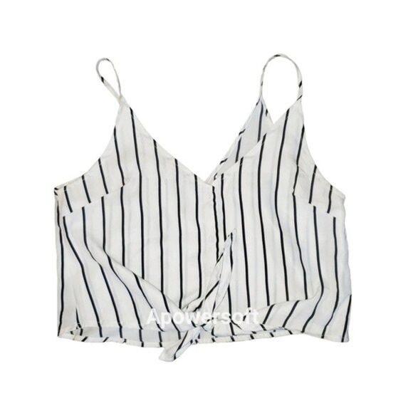 Cropped Tie Front Cami/Tank  (0088) - Picture 1 of 5
